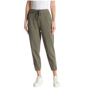 James Perse army green solid sweatpants